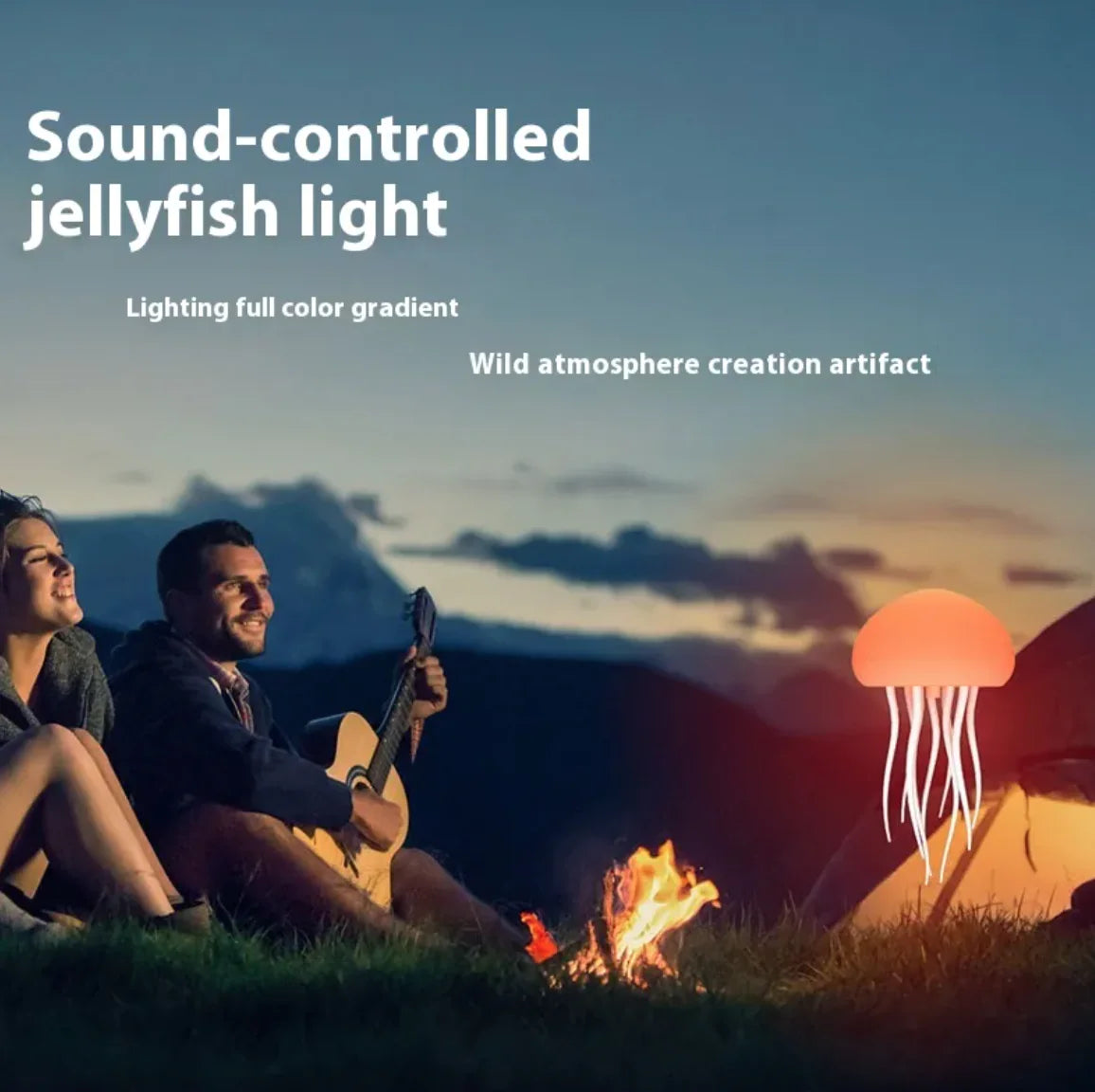 Jellyfish Sfeerlamp LED Jellyfish Nachtlampje Draagbare Jellyfish Lamp Slimme Tafellamp voor Nachtkastje of Bureau