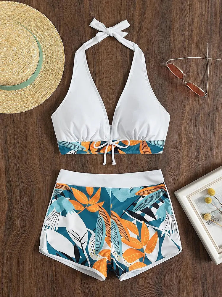 Dames High Waist Bikini Set