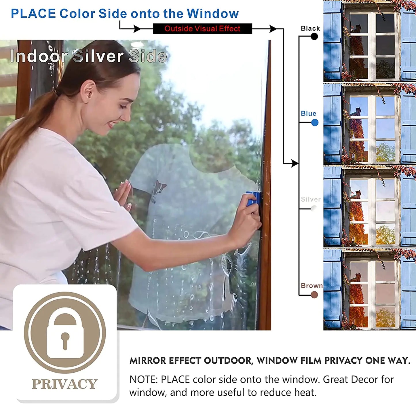 Privacy Film Mirror
