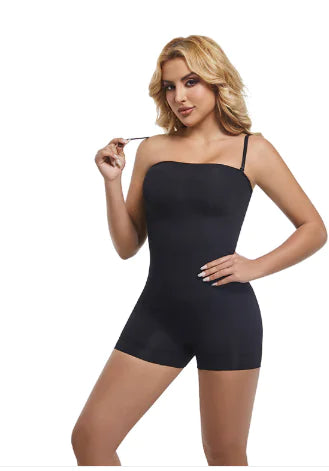Vrouwelijke Jumpsuit met Afneembare Schouderband en Geïntegreerde String