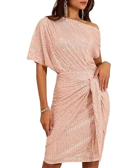 Dames Elegante Jurk met Pailletten