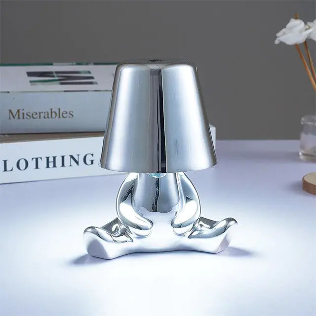 Goud Mannetje LED Touch Lamp