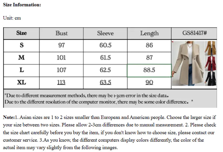 Dames Jas Slim Fit