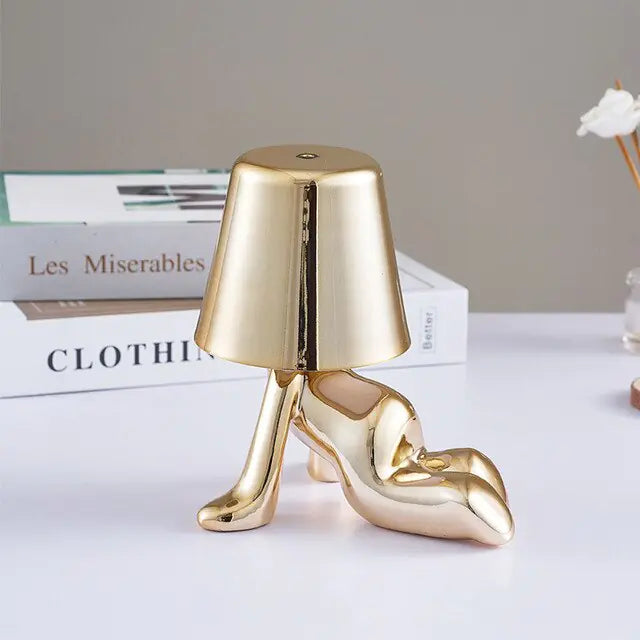 Goud Mannetje LED Touch Lamp