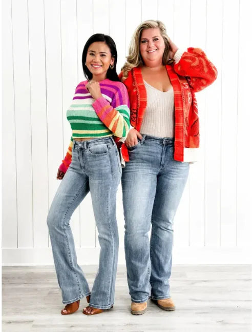 Dames CurveFlex Plus Size Slim-Fit Stretch Jeans