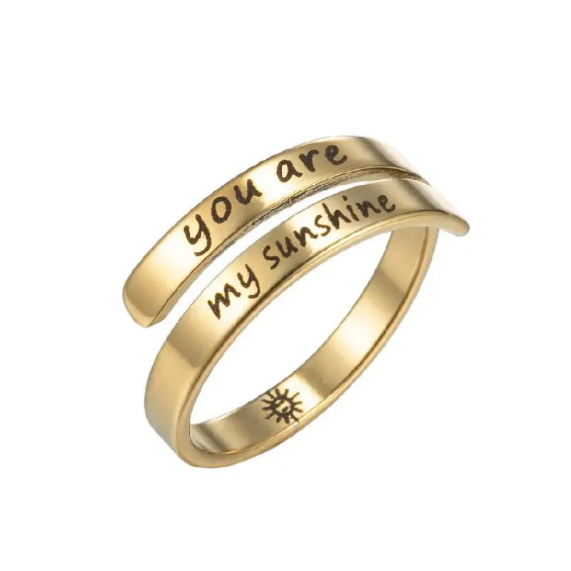 Verstelbare gouden ring