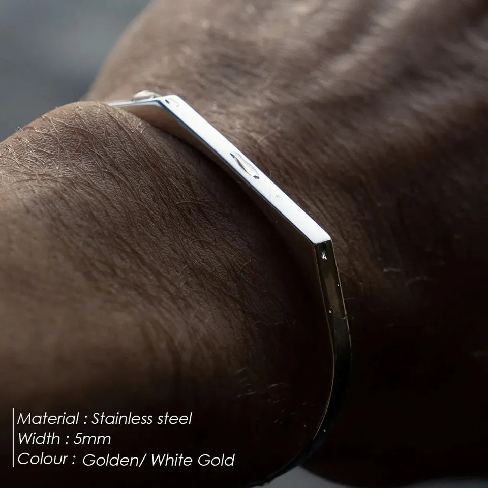 Geometrisch RVS Luxe Heren Armband