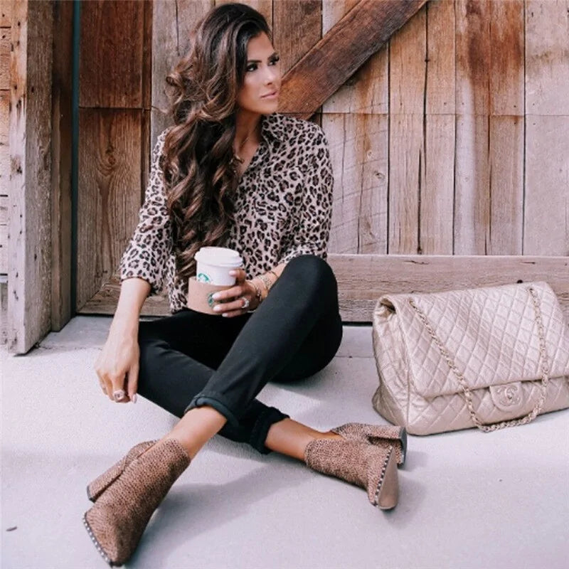 Dames Luipaard Blouse