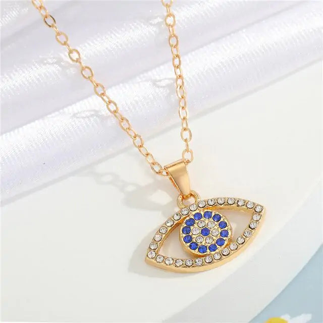 Ketting met Kristal Boze Oog