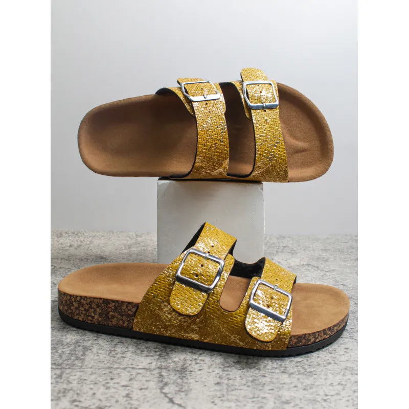 Unisex PU Kurk Strand Slippers