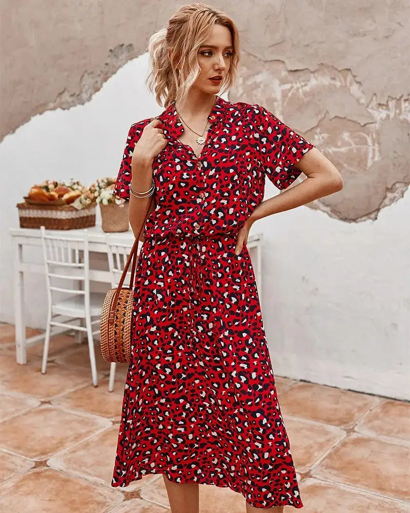 Vintage Polkadot Dames Jurk