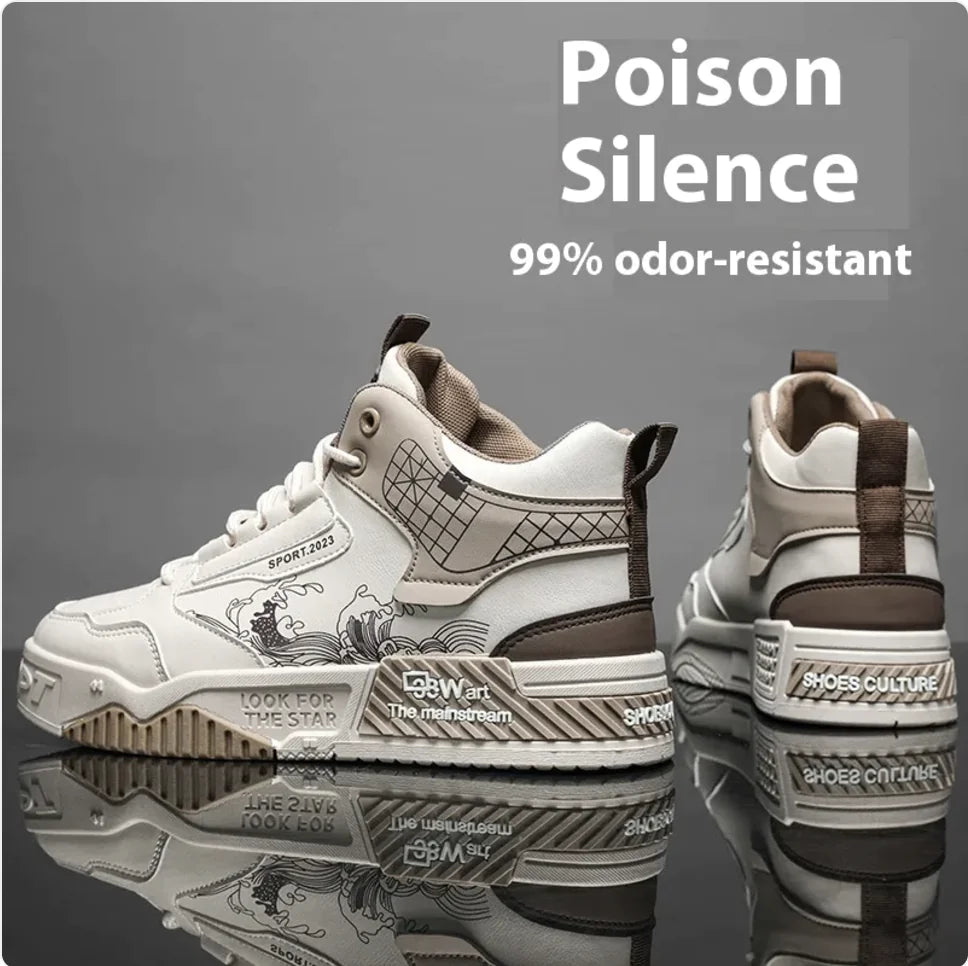 Heren High-Top Casual Sneakers