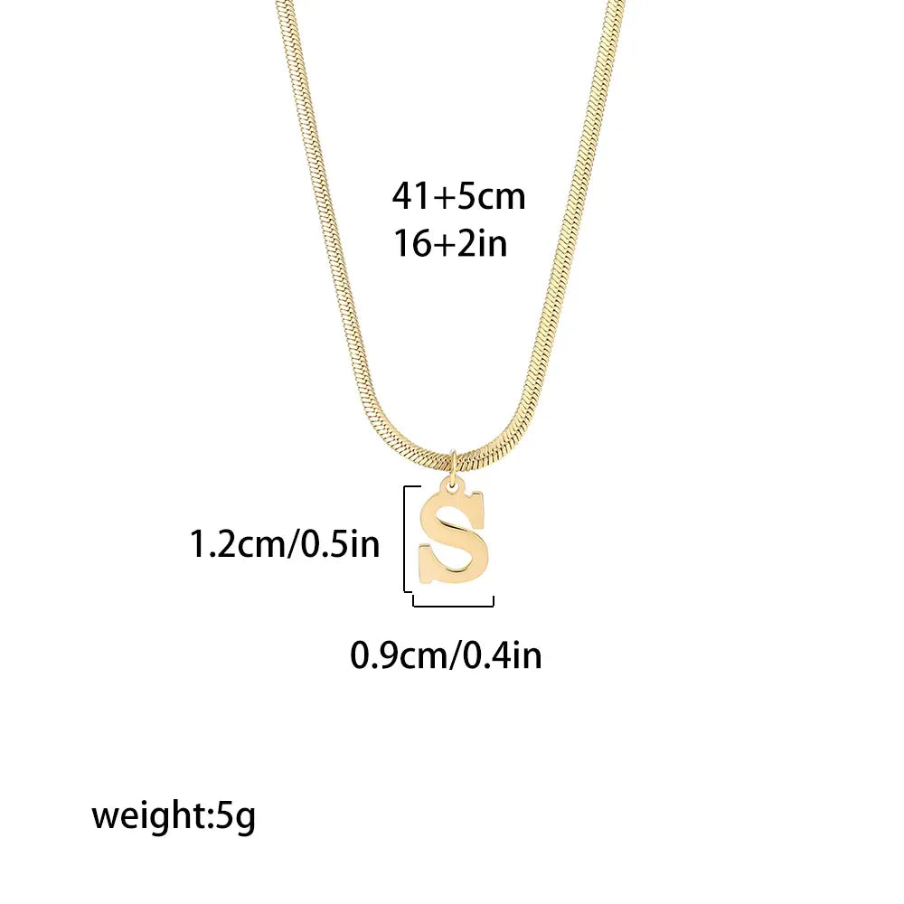 Trendy Ketting met Letter