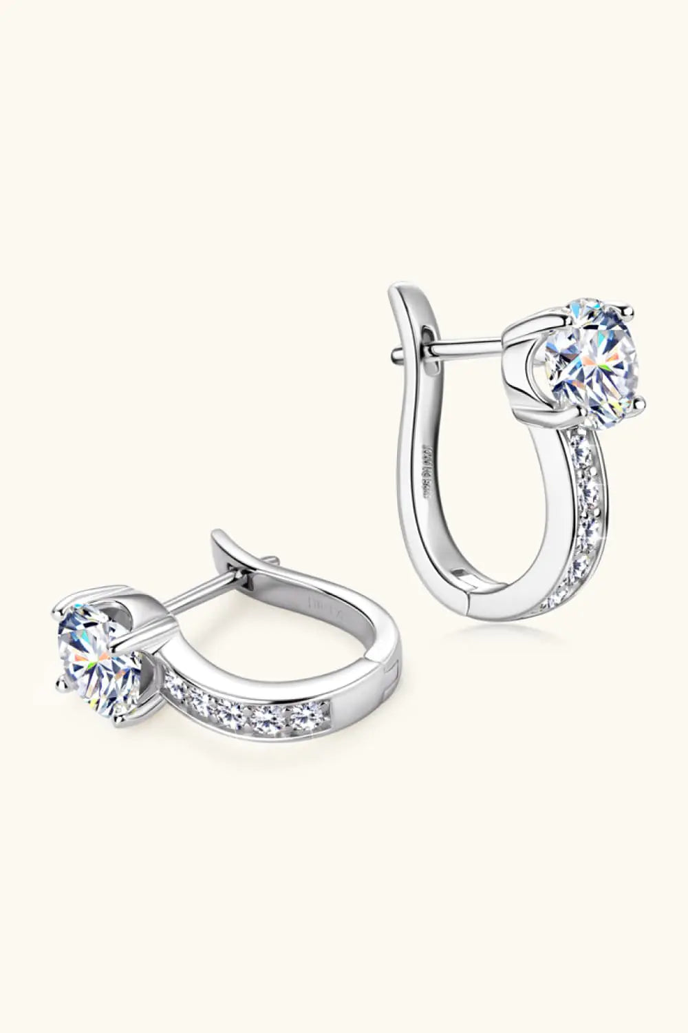 2 Carat Moissanite 925 Sterling Zilver Oorbellen