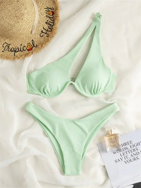 Dames Chic Ribbel Bikini