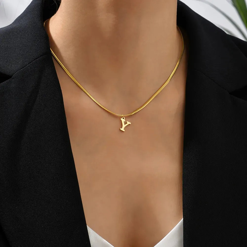 Trendy Ketting met Letter