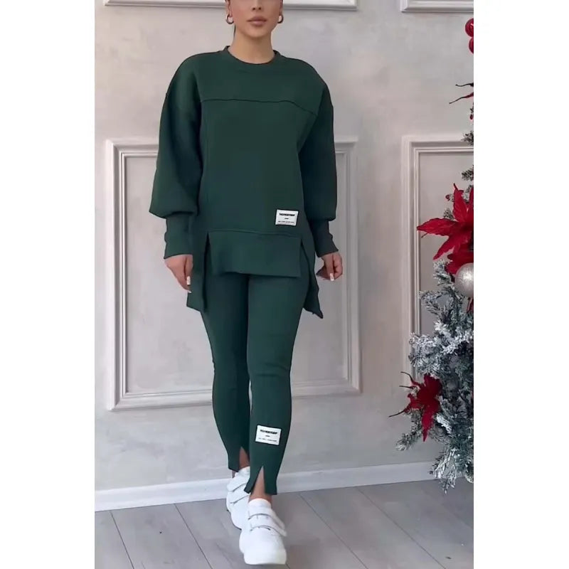 Vrouwen Longsleeve Trui met Legging Set
