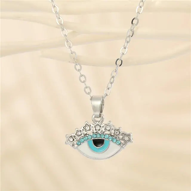 Ketting met Kristal Boze Oog