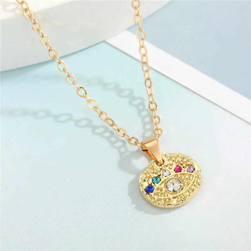 Ketting met Kristal Boze Oog
