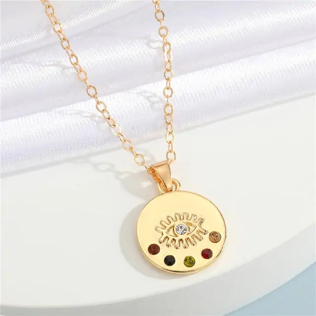 Ketting met Kristal Boze Oog