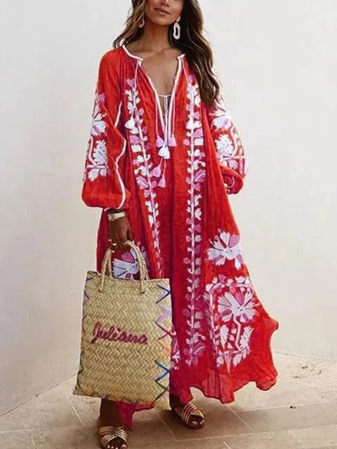 Dames Bloem Print Jurk