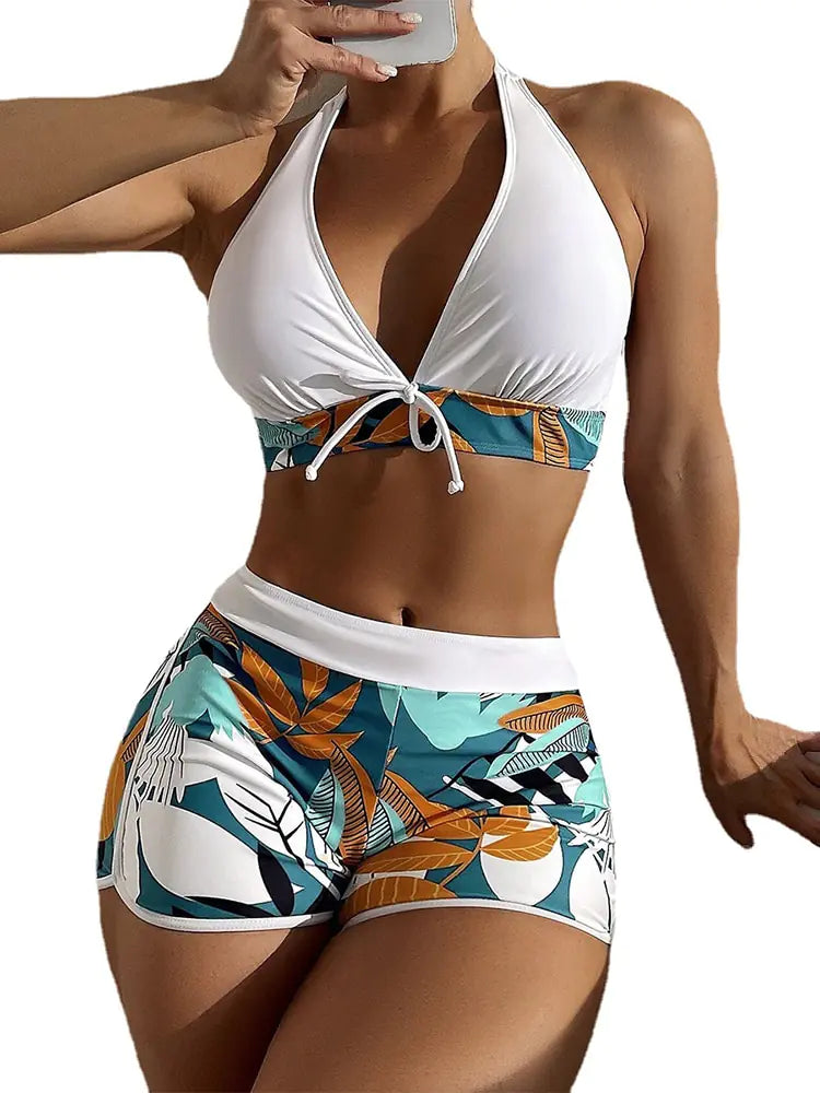 Dames High Waist Bikini Set