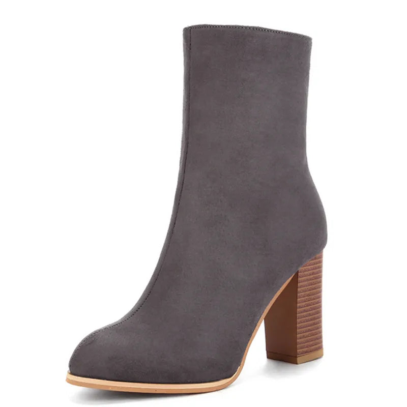 Dames Suede Halfhoge Laars