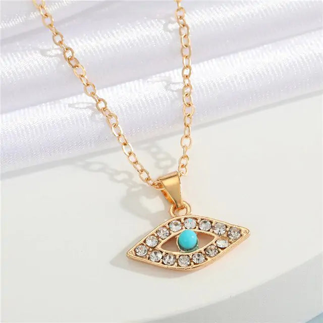 Ketting met Kristal Boze Oog