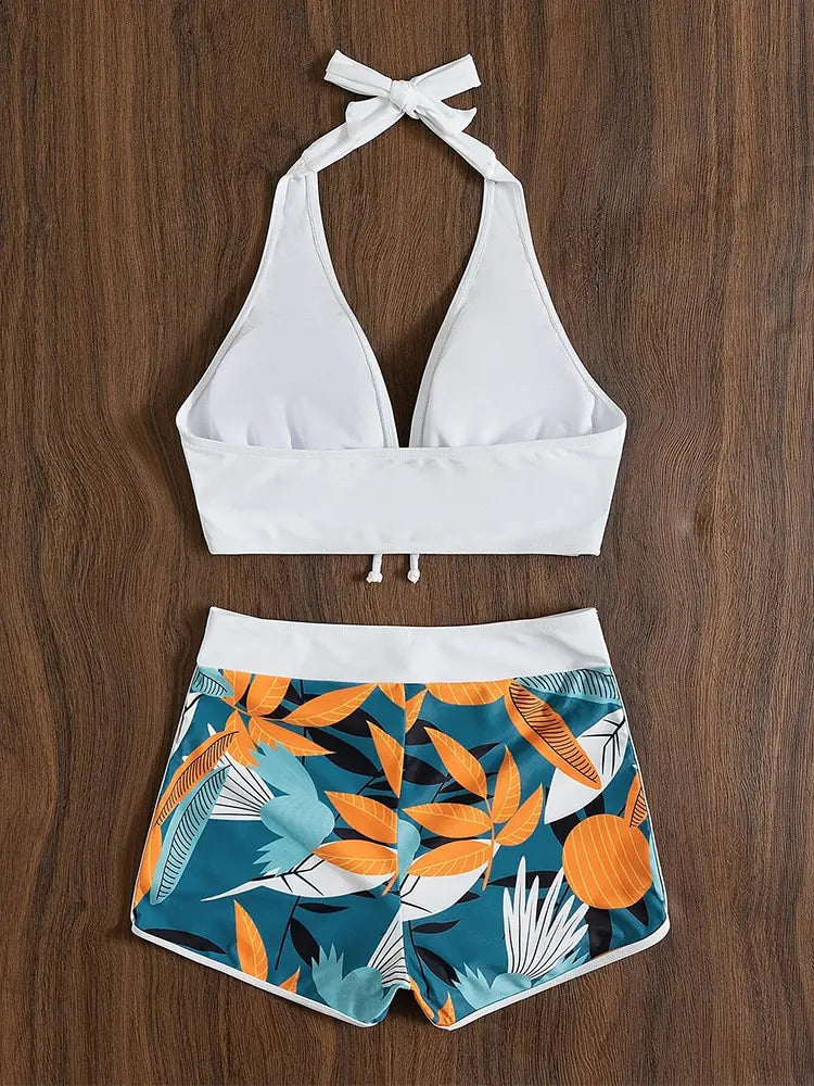 Dames High Waist Bikini Set