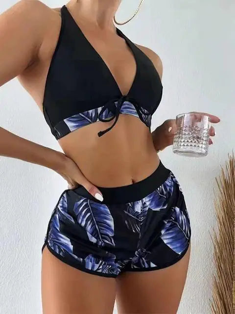 Dames High Waist Bikini Set