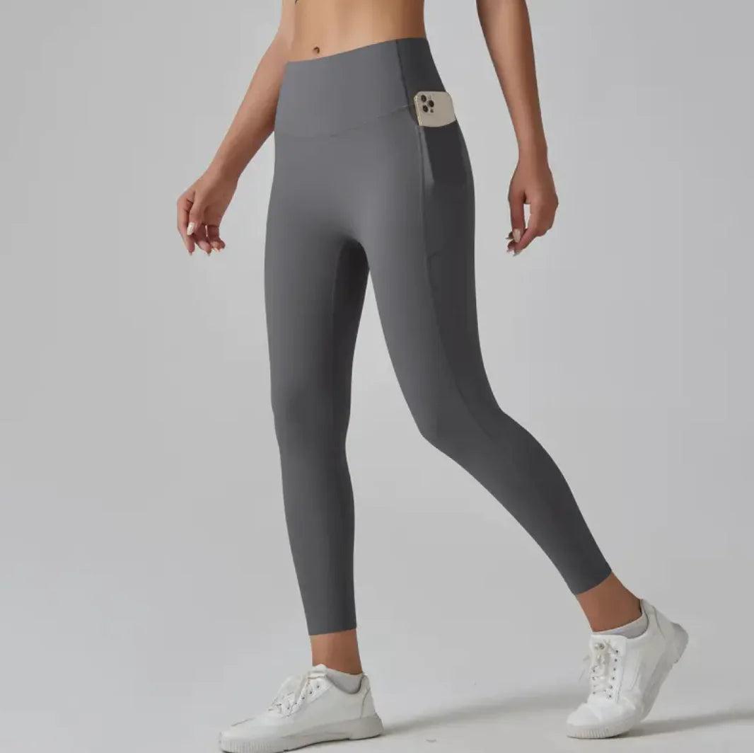 High-Waist Quick-Dry Fitness Broek