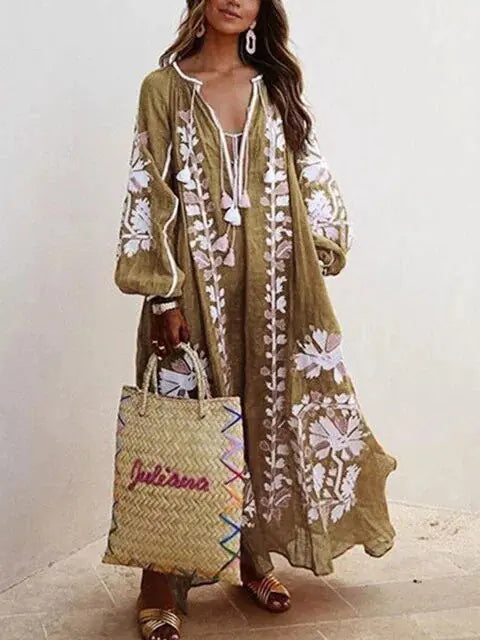 Dames Bloem Print Jurk