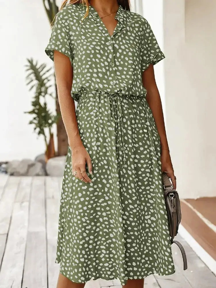 Vintage Polkadot Dames Jurk