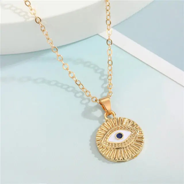 Ketting met Kristal Boze Oog