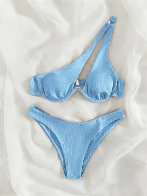 Dames Chic Ribbel Bikini