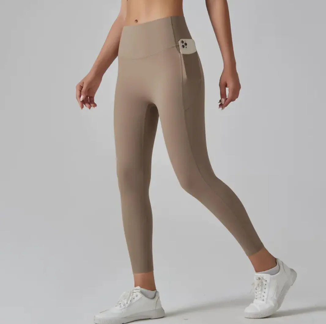 High-Waist Quick-Dry Fitness Broek