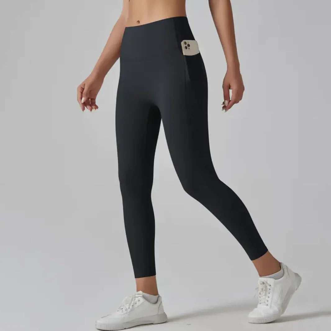 High-Waist Quick-Dry Fitness Broek