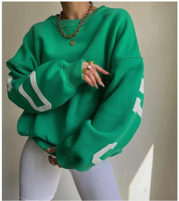 Dames Fashion Print Sweatshirt