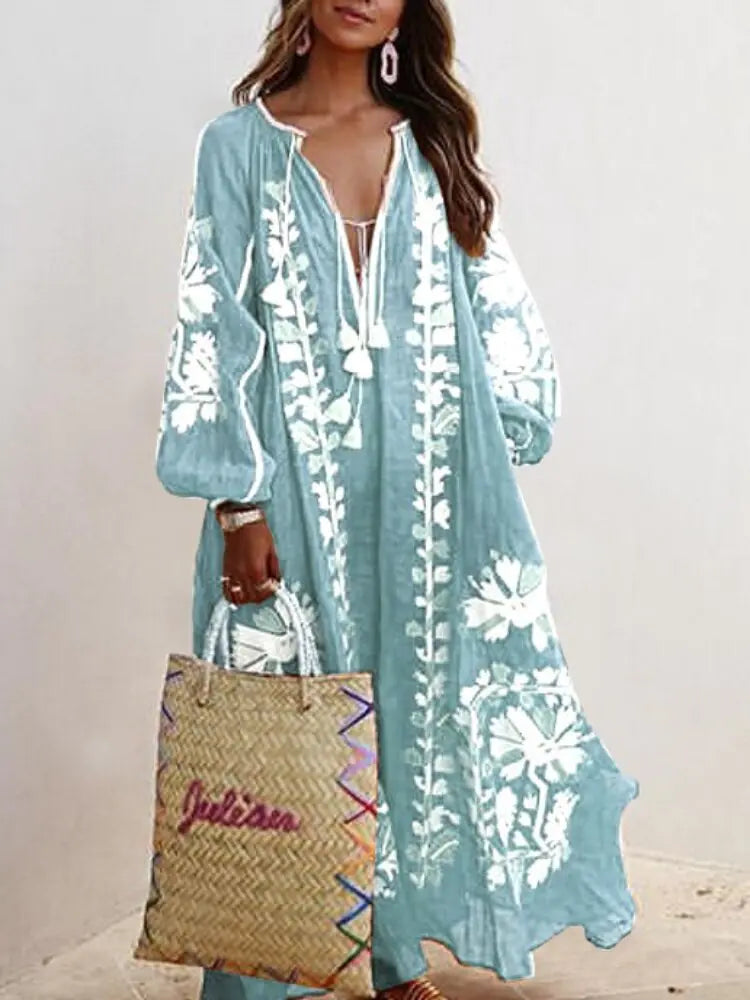 Dames Bloem Print Jurk