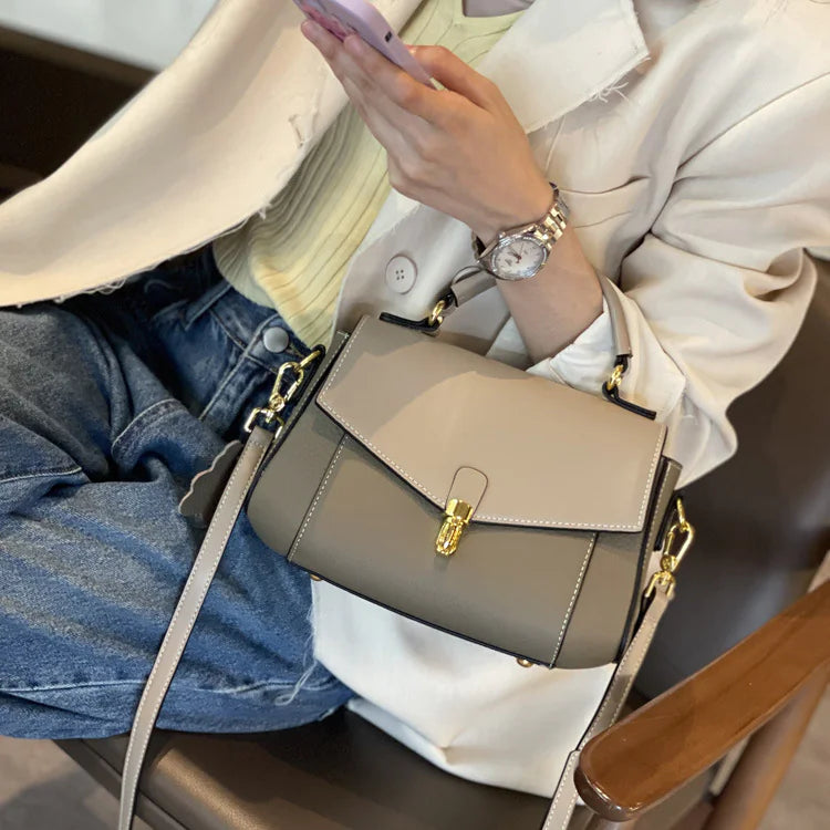 Dames Leder Crossbody Bag
