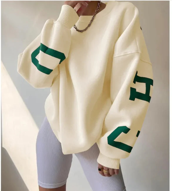 Dames Fashion Print Sweatshirt