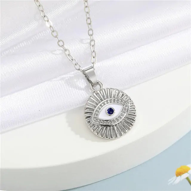 Ketting met Kristal Boze Oog