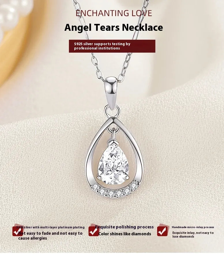 Sterling Zilver Druppel Ketting