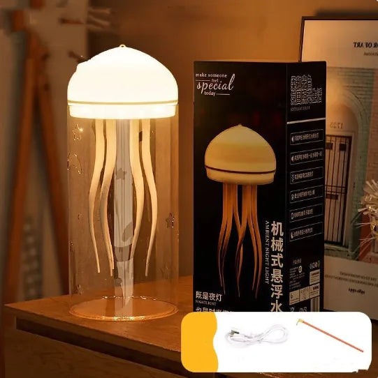 3D Zwevende Kwal Nachtlamp