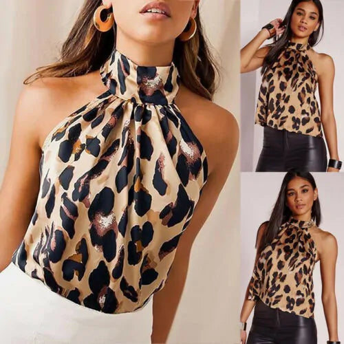 Dames Luipaard Print Blouse