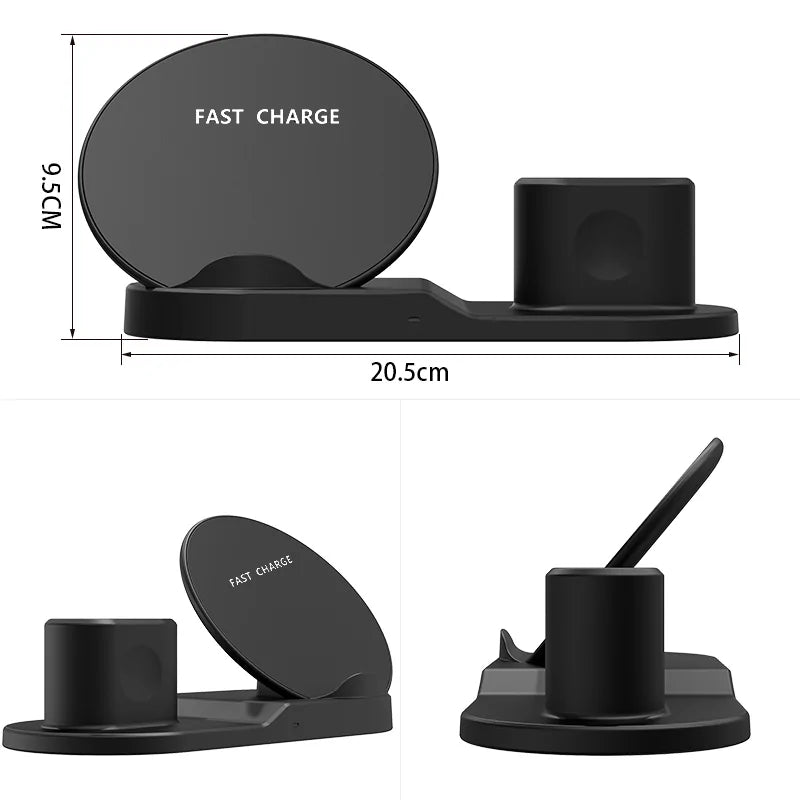 3-In-1 Draadloos Charger Dock Station