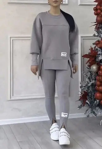 Vrouwen Longsleeve Trui met Legging Set