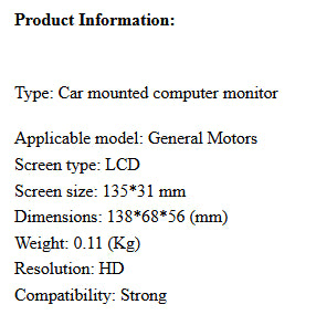 Portable HD Display Auto