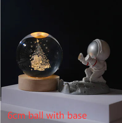 3D Kristal Solar System Nacht Lamp