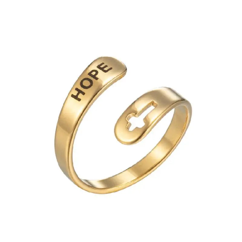 Verstelbare gouden ring